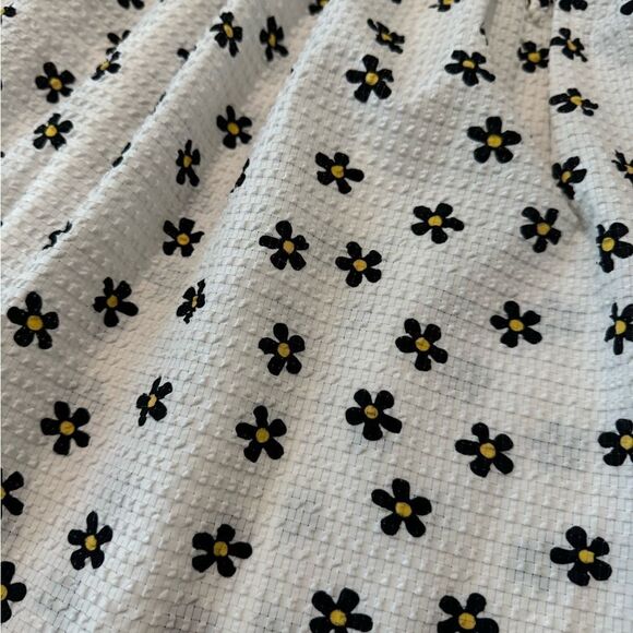 For Love & Lemons Connie Mini Dress in Ivory Daisy Seersucker Women’s SIZE SM - Picture 5 of 12